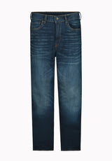 Jean droit décontracté pour homme Driven, indigo sablé - BM22640