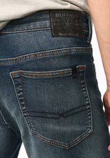 Six Men's Straight Freedom Flex Jeans, Dirty and Sanded - BM22946