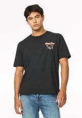Tordan t-shirt à motif Buffalo imprimé néon pour homme, Noir - BM24967