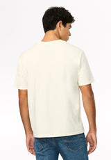 Tario t-shirt à motif cowboy et whisky pour homme, Lait - BM24968