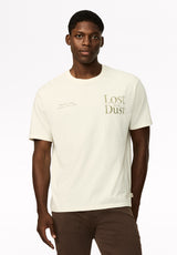 Talbert t-shirt à motif « Lost in the Dust » pour homme, Lait - BM24969