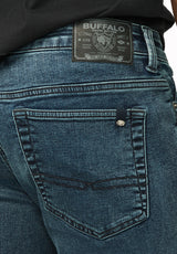 Six Men's Straight Freedom Flex Jeans, Whiskered Fleece - BM26018