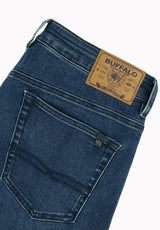 Six Men's Straight Jeans, Indigo Wash - BM26280