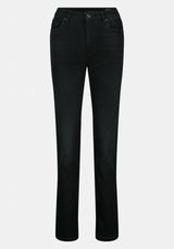 High Rise Straight Jayden Women's Jeans in Faded Black - BL15834