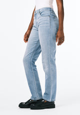 High Rise Straight Jayden Women's Jeans in Light & Soft Blue - BL15837
