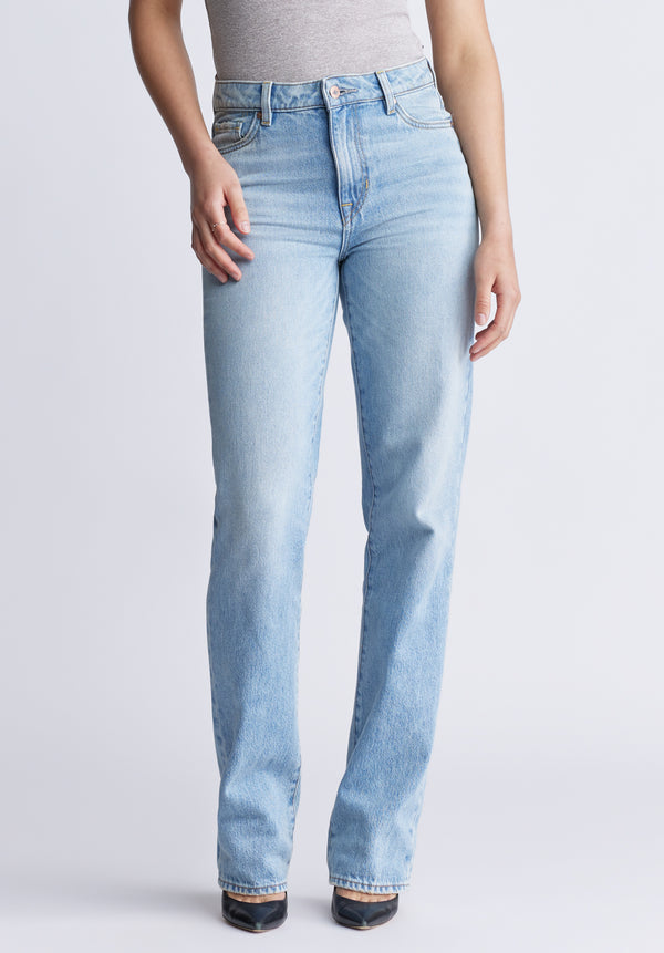 Mid Rise Straight Mary Women's Jeans, veined and worked - BL15926