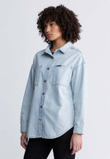 Buffalo David BittonSydney Women's Shirt Jacket in Vintage blue - BL15947 Color INDIGO