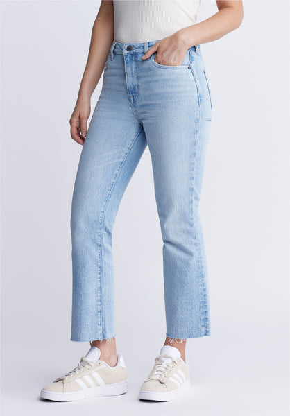 Buffalo David BittonKim Kick Crop Women's Jeans in Vintage Blue - BL15973 Color INDIGO