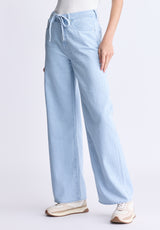 Buffalo David Bitton High Rise Wide Leg Alecia Women's Jeans color INDIGO