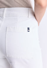 Buffalo David Bitton High Rise Wide Leg Adele Women's Soft Wash Jeans color PURE WHITE