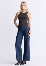 Buffalo David Bitton High Rise Wide Leg Adele Women's Jeans color INDIGO