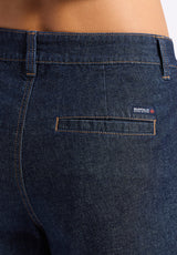 Buffalo David Bitton Olivia Women's Denim Skort with Overlap Detail color INDIGO