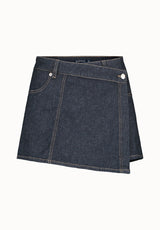 Olivia Women's Denim Skort, Rinse Wash - BL16017