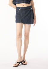 Olivia Women's Denim Skort, Rinse Wash - BL16017