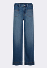 Buffalo David Bitton High Rise Wide Leg Addie Women's Jeans color INDIGO