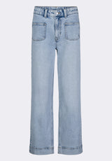 Buffalo David Bitton High Rise Wide Leg Addie Women's Jeans color INDIGO