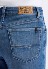 Buffalo David Bitton High Rise Wide Leg Cropped Addison Women's Jeans color INDIGO