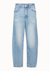 High Rise Barrel Barbara Women's Jeans, Vintage Blue - BL16072
