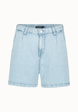 Short en denim décontracté pour femme Gaga, Bleu délavé - BL16073