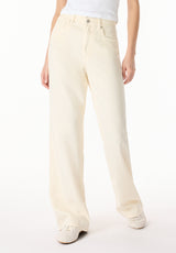 High Rise Wide Leg Addie Women's Pants, Vanilla Ice - BL16083