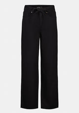 High Rise Wide Leg Alecia Women's Pants color BLACK
