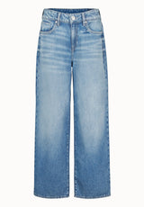 Amelia Women’s Mid Rise Wide Leg Jeans, Contrast Sanded - BL16210