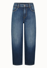 Bella Women’s Baggy Fit Jeans, Sanded Wash - BL16213