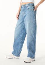 Bella Women’s Baggy Fit Jeans, Light Blue Wash - BL16215