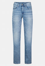 Jean décontracté pour homme Relaxed Straight Driven, indigo délavé - BM20606