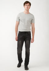 Jean droit pour homme Straight Six, noir - BM22614