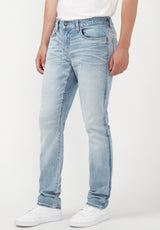 Jean étroit pour homme Slim Ash, indigo délavé - BM22784