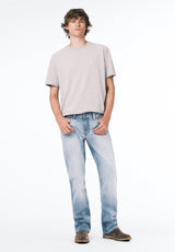 Slim Bootcut King Men's Jeans in Crinkled Bleached Blue - BM22791