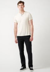 Buffalo David Bitton Cargo Joe Black Men's Straight Leg Pants - BM22929 Color BLACK