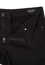 Buffalo David Bitton Straight Six Black Men's Fleece Canvas Pants - BM22939 Color BLACK