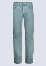 Pantalon droit pour hommes Straight Six, vert baumier - BM22939