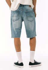 Buffalo David Bitton Relaxed Straight Dean Men's Denim Shorts Authentic Worn