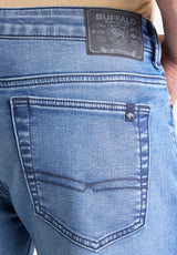 Buffalo David Bitton Straight Six Men's Freedom Flex Jeans color INDIGO