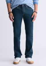 Buffalo David Bitton Straight Six Men's Jeans in Tinted Indigo - BM22997 color INDIGO