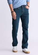 Buffalo David Bitton Straight Six Men's Jeans in Tinted Indigo - BM22997 color INDIGO