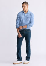 Buffalo David Bitton Straight Six Men's Jeans in Tinted Indigo - BM22997 color INDIGO