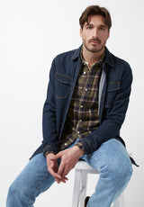 Buffalo David Bitton Sago Green Long-Sleeve Men’s Shirt - BM24029