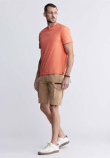 Buffalo David BittonHiero Men's Shorts with Cargo Pockets in Tan - BM24270 Color TAN