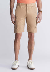 Buffalo David BittonHiero Men's Shorts with Cargo Pockets in Tan - BM24270 Color TAN