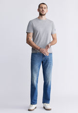 Buffalo David BittonTimmy Men's Back Print T-shirt in Heather Grey - BM24316 Color HEATHER GREY