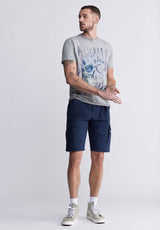 Tulum Men's Short Sleeve Graphic T-shirt, Heather Grey - BM24334