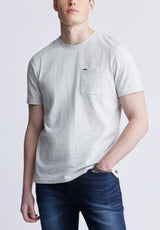 Kennel Men's T-shirt with Pocket, Light Heather Blue - BM24459