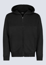 Walmick Men's Sherpa Lined Full-Zip Sweater Hoodie, Black - BM24477