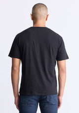 Takuma Men's Graphic Eagle Print T-Shirt, Black - BM24506