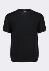 Buffalo David Bitton Wipped Men's Textured Knit Short-Sleeve Crewneck Sweater color