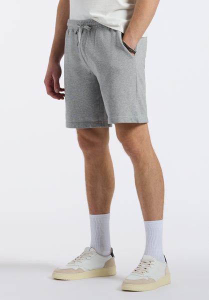 Buffalo David Bitton Hilston Men's Fleece Relaxed Shorts color HEATHER GREY